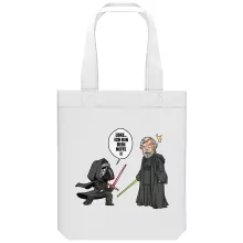 Kylo Ren totebag “Kylo Ren und Luke Skywalker” – Parodie auf Star Wars