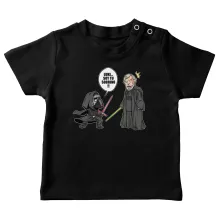 Camiseta bebé Luke Skywalker “Luke Skywalker y Kylo Ren” – Parodia de Star Wars