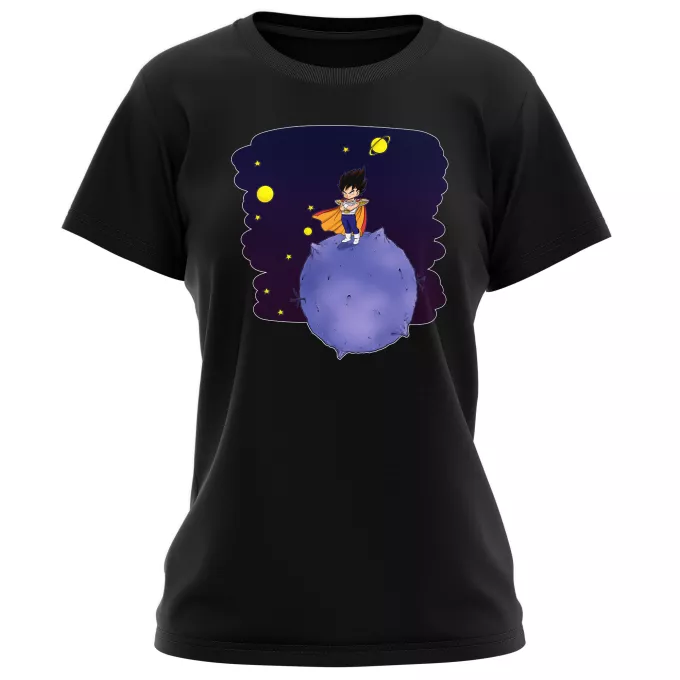 T-shirts de mulher Paródia Dragon Ball Z - DBZ O Principezinho Vegeta