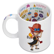 Mug Ace « L'Ultime Dieu du Feu !! » – Parodie One Piece
