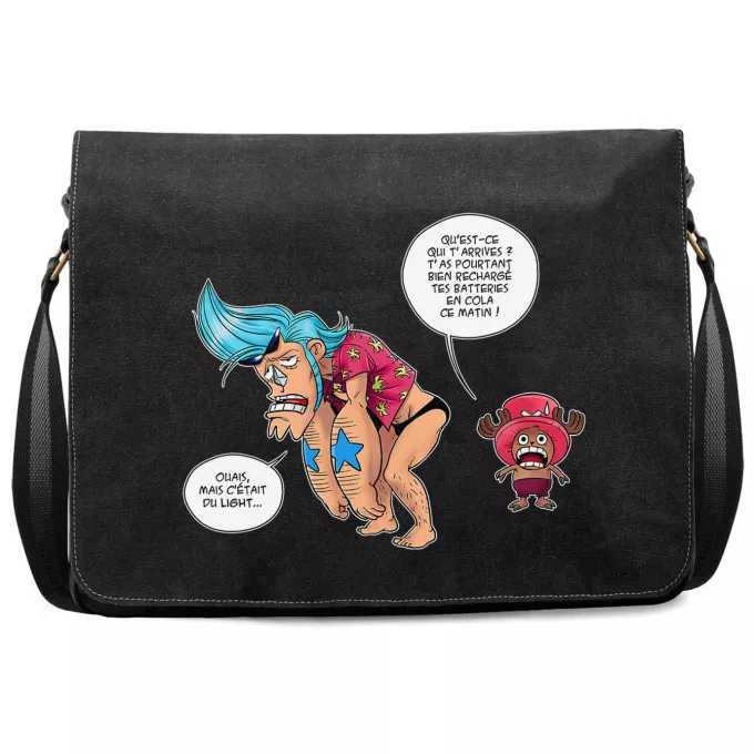 Sac à Bandoulière Premium Parodie One Piece Panne sèche ! - Chopper, Franky