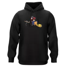 Zwart Kapshirt parodie Harry Potter - (Hoogwaardig Kapshirt - bedrukt in Frankrijk - Ref : 841)
