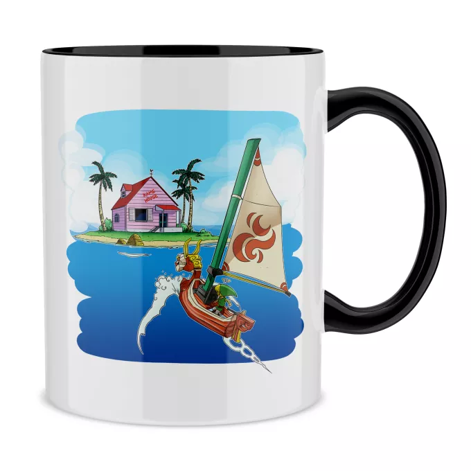 Canecas Paródia Zelda Link e Casa do Kame
