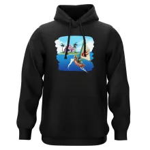 Camisola com capuz Link “Link e Casa do Kame” – Zelda de parodia