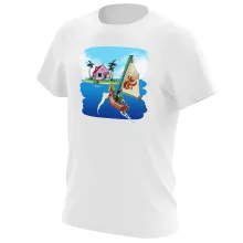 T-shirt Link “Link e Casa do Kame” – Zelda de parodia