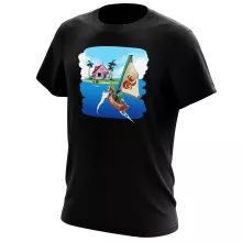 T-shirt Link “Link e Casa do Kame” – Zelda de parodia