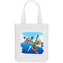 totebag Link “Link e Casa do Kame” – Zelda de parodia