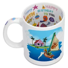 Caneca Link “Link e Casa do Kame” – Zelda de parodia