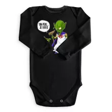 Body bébé manches longues Yoda « Ton père, je suis... !! » – Parodie Star Wars