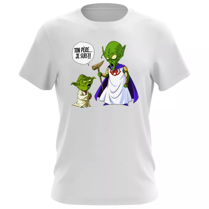 T-shirts Hommes Parodie Star Wars Ton père, je suis... !! - Yoda, le Tout Puissant