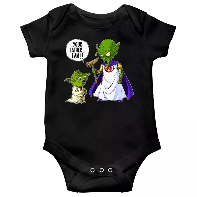 Body per bambini a maniche corte Paoridia Star Wars Yoda e Dio