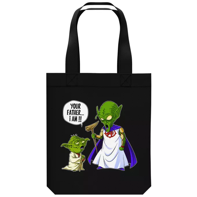 Borsa Tote Bag in cotone organico Paoridia Star Wars Yoda e Dio