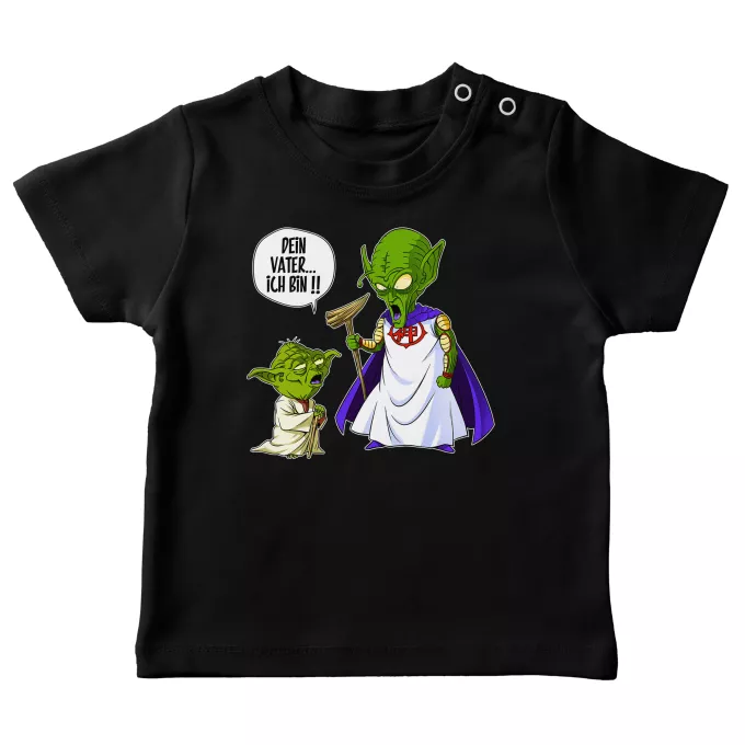 Baby T-shirts Parodie auf Star Wars Yoda von Star Wars und Gott von DBZ
