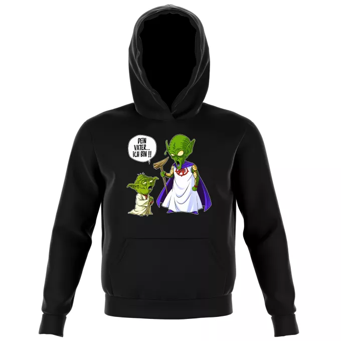 Kinder Kapuzenpullover Parodie auf Star Wars Yoda von Star Wars und Gott von DBZ