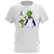 Yoda T-Shirt “Yoda von Star Wars und Gott von DBZ” – Parodie auf Star Wars