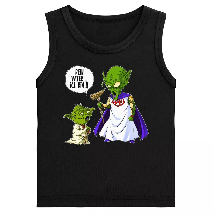 Jungen Kinder Tank Top Parodie auf Star Wars Yoda von Star Wars und Gott von DBZ
