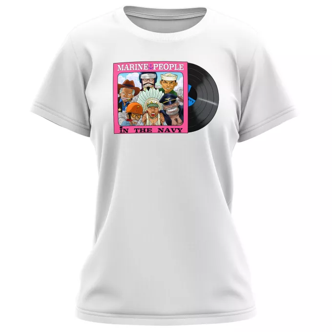 Damen T-shirts Parodie auf One Piece Garp, Akainu, Aokiji, Kizaru, Sengoku und Smoker