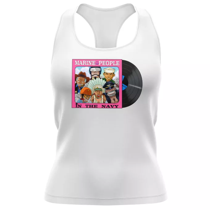 Damen T-shirt Tank top Parodie auf One Piece Garp, Akainu, Aokiji, Kizaru, Sengoku und Smoker