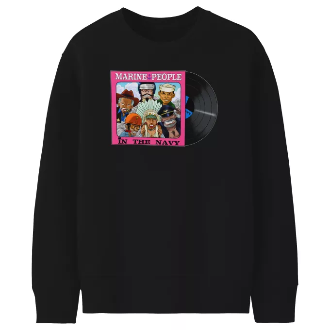 Kinder Sweatshirt Parodie auf One Piece Garp, Akainu, Aokiji, Kizaru, Sengoku und Smoker