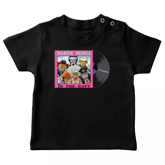 Baby T-shirts Parodie auf One Piece Garp, Akainu, Aokiji, Kizaru, Sengoku und Smoker