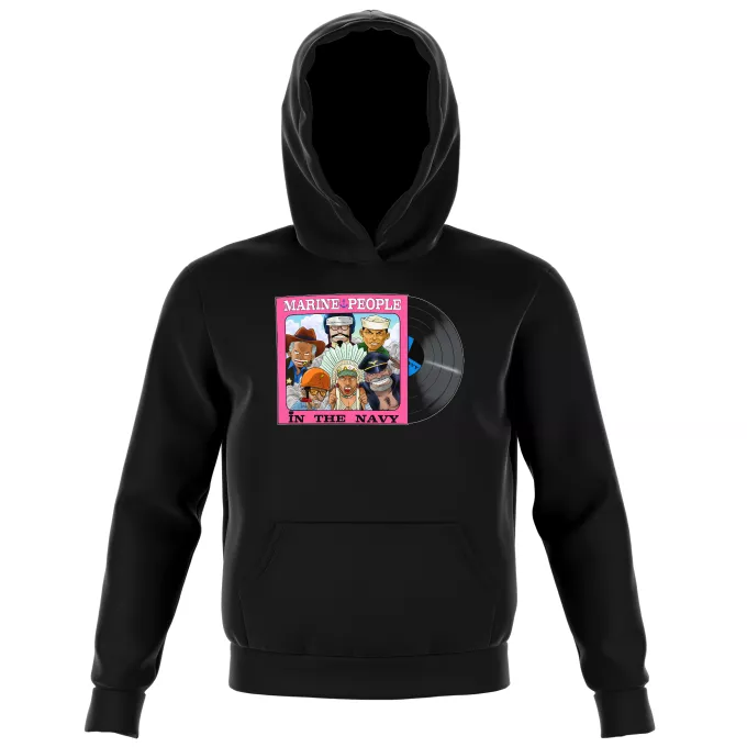 Kinder Kapuzenpullover Parodie auf One Piece Garp, Akainu, Aokiji, Kizaru, Sengoku und Smoker