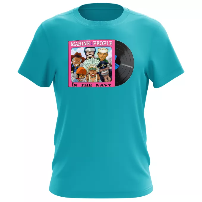 Herren T-shirts Parodie auf One Piece Garp, Akainu, Aokiji, Kizaru, Sengoku und Smoker