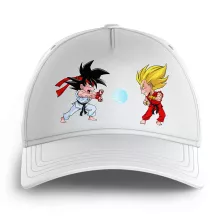 Cappello Bambino e Bambina Son Goku “Son Goku e Vegeta X Ryu e Ken” – Parodia dei Dragon Ball Z