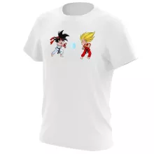 Maglietta Son Goku “Son Goku e Vegeta X Ryu e Ken” – Parodia dei Dragon Ball Z
