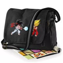 Borsa Messenger Son Goku “Son Goku e Vegeta X Ryu e Ken” – Parodia dei Dragon Ball Z
