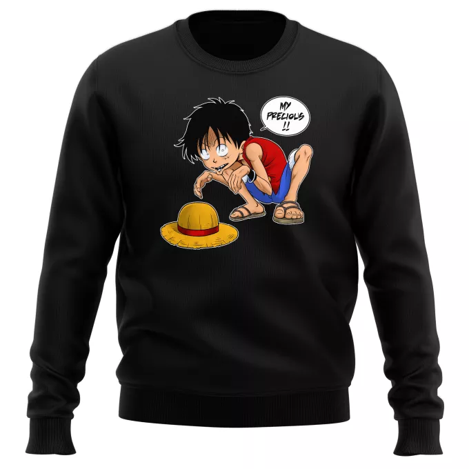 Pullovers Parody of One Piece Luffy and Gollum - My Precious