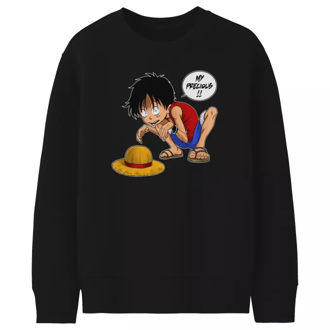 Kids Sweaters Parody of One Piece Luffy and Gollum - My Precious