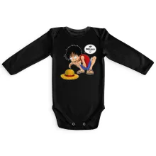 Luffy Long sleeve Baby Bodysuit “Luffy and Gollum - My Precious” – One Piece parody