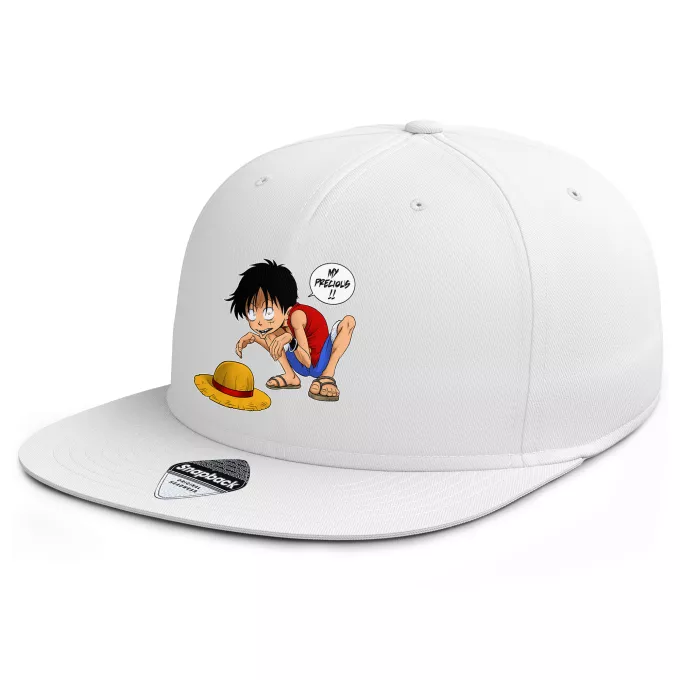 Flat Peak Cap Parody of One Piece Luffy and Gollum - My Precious