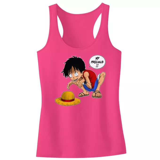 Girls Kids Tank Top Parody of One Piece Luffy and Gollum - My Precious