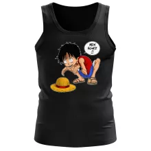 Monkey D. Ruffy Herren Tank Top “Monkey D. Ruffy und Gollum - Mein Schatz” – Parodie auf One Piece