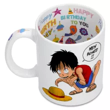 Monkey D. Ruffy Tasse “Monkey D. Ruffy und Gollum - Mein Schatz” – Parodie auf One Piece