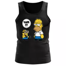 Kevin Minion Herren Tank Top “Kevin Minion et Homer Simpson” – Parodie auf Minions