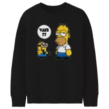 Kevin Minion Kinder Pullover “Kevin Minion et Homer Simpson” – Parodie auf Minions