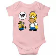 Kevin Minion Baby Strampler (Mädchen) “Kevin Minion et Homer Simpson” – Parodie auf Minions