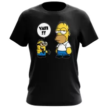 Kevin Minion T-Shirt “Kevin Minion et Homer Simpson” – Parodie auf Minions