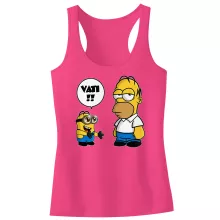 Kevin Minion Mädchen Kinder Tank top “Kevin Minion et Homer Simpson” – Parodie auf Minions