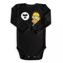 Kevin Minion Long sleeve Baby Bodysuit “Kevin Minion and Homer Simpson” – Minions parody