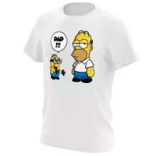 Kevin Minion T-Shirt “Kevin Minion and Homer Simpson” – Minions parody