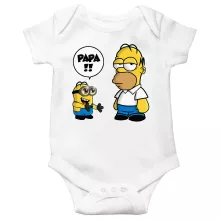 Body bébé Homer Simpson « Un fiston trop mignon (Super Deformed) » – Parodie Les Minions