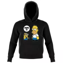 Sweat à capuche Enfant Homer Simpson « Un fiston trop mignon (Super Deformed) » – Parodie Les Minions