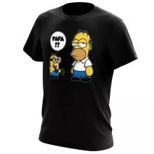 T-shirt Homer Simpson « Un fiston trop mignon (Super Deformed) » – Parodie Les Minions