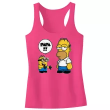 Débardeur Enfant Fille Homer Simpson « Un fiston trop mignon (Super Deformed) » – Parodie Les Minions