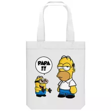 totebag Homer Simpson « Un fiston trop mignon (Super Deformed) » – Parodie Les Minions