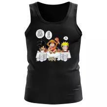 Débardeur Luffy « La recette d'un bon shonen Manga (Super Deformed) » – Parodie Naruto