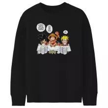 Pull Enfant Luffy « La recette d'un bon shonen Manga (Super Deformed) » – Parodie Naruto